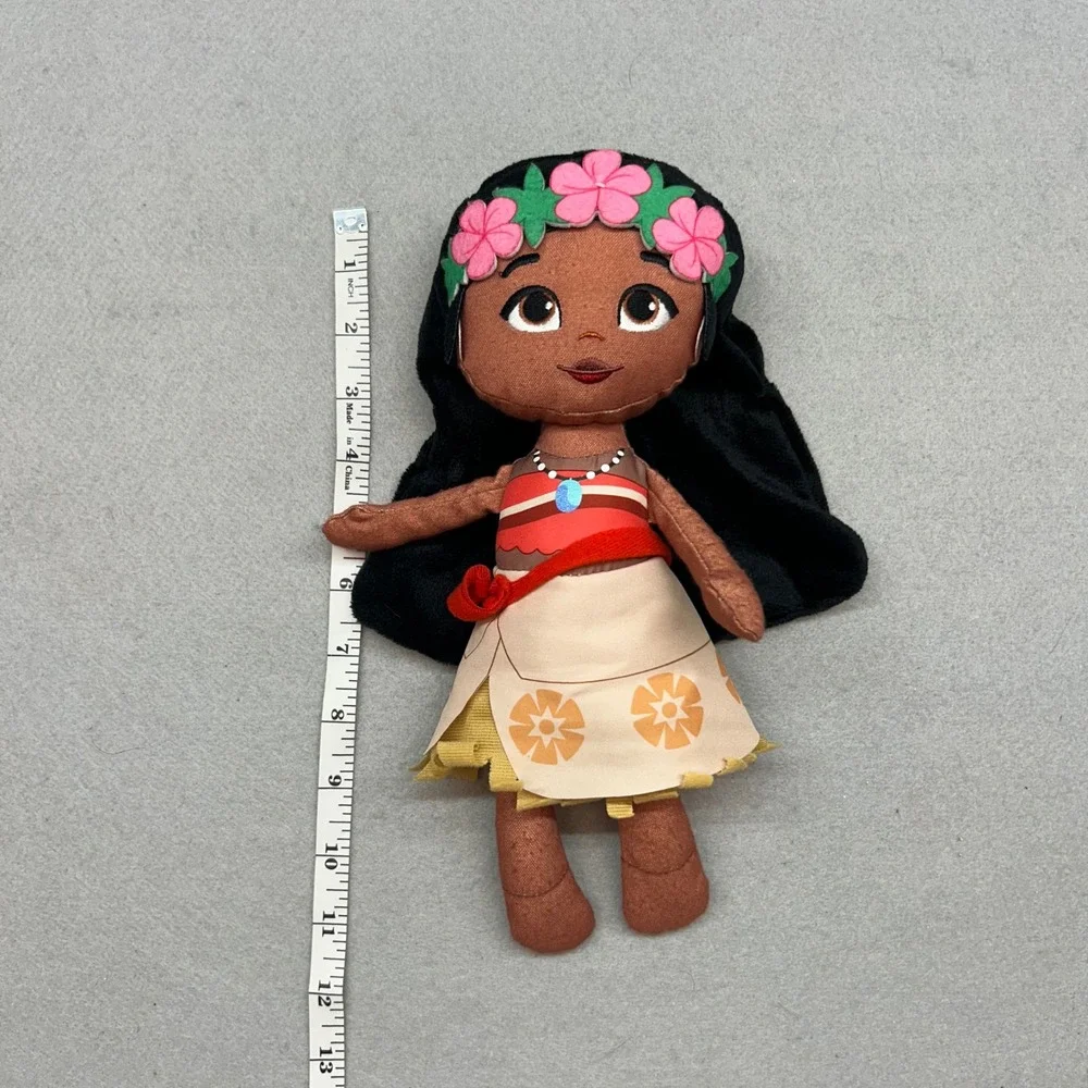 Disney Moana Plush Doll Just Play Soft Stuffed Toy Flower Crown 11 inch